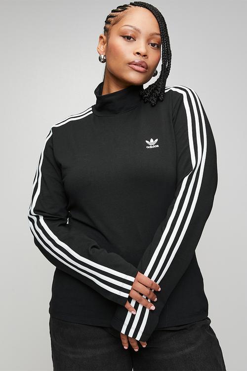 Plus 3s trneck ls w s26 top - black/white