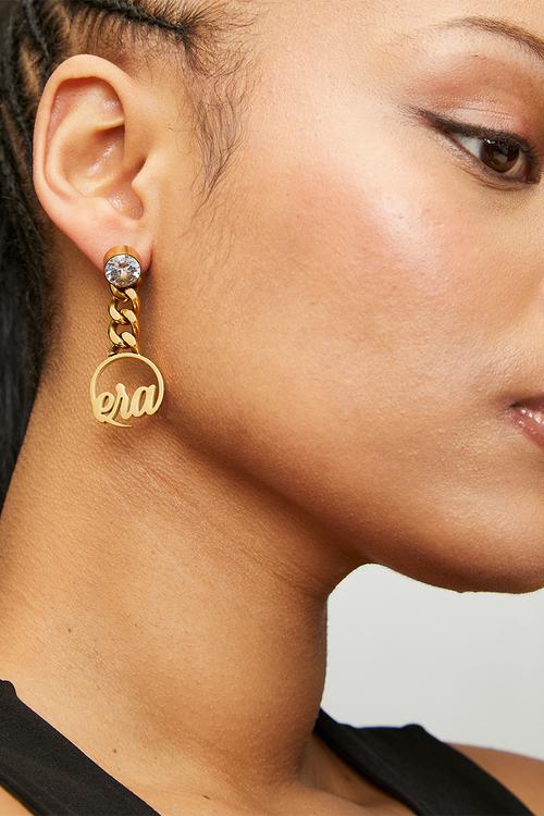 Era Luxe Link Earrings  - Gold