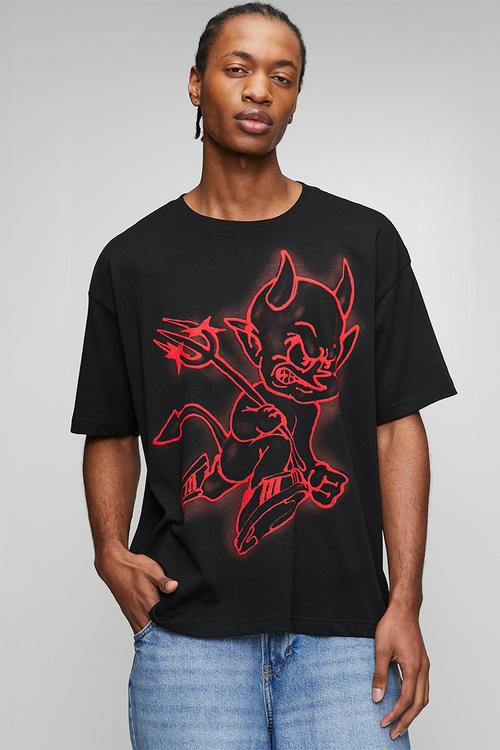 Airbrush Tee  - Black