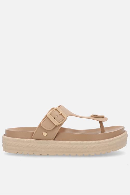 Resort 1 toe thong platform sandal - natural