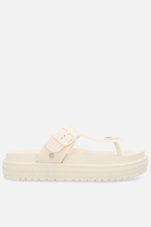 Resort 1 toe thong platform sandal - ivory