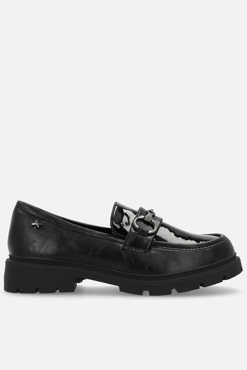 Coven 4 metal trim combo loafer - black