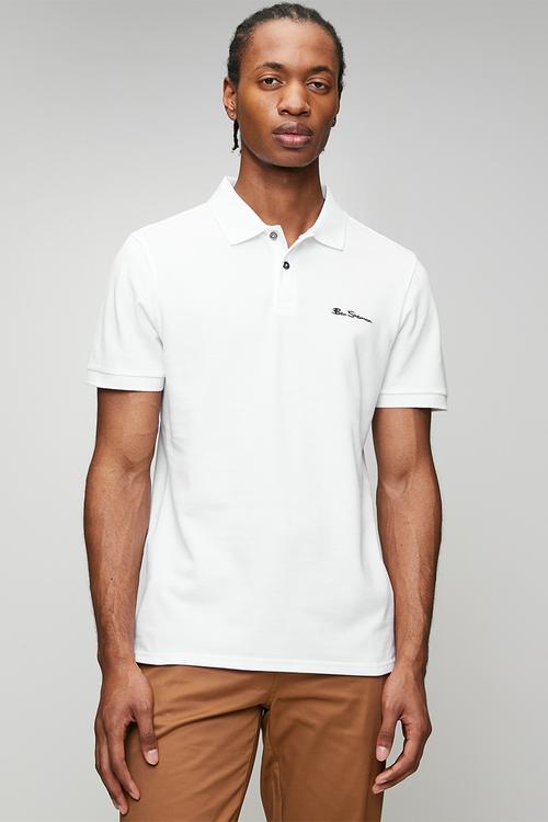 Ben Polo Short Sleeve  - White