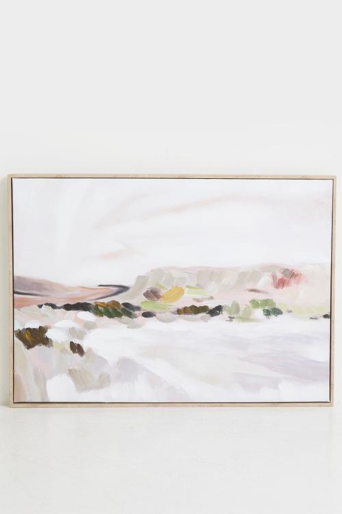 Hills Framed Wall Art - Natural