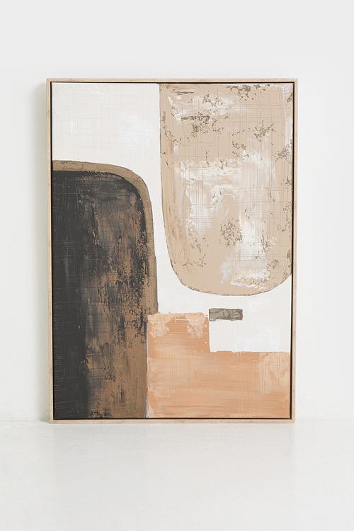 Qautro Framed Wall Art - Brown