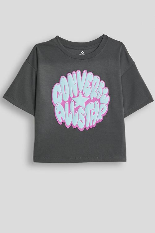 Cnvg Bubble Graphic Boxy Tee - Dark Matter