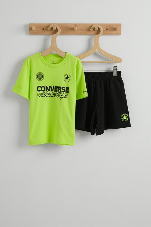 Cnvb Multi Hit Gfx Short Set - green & black