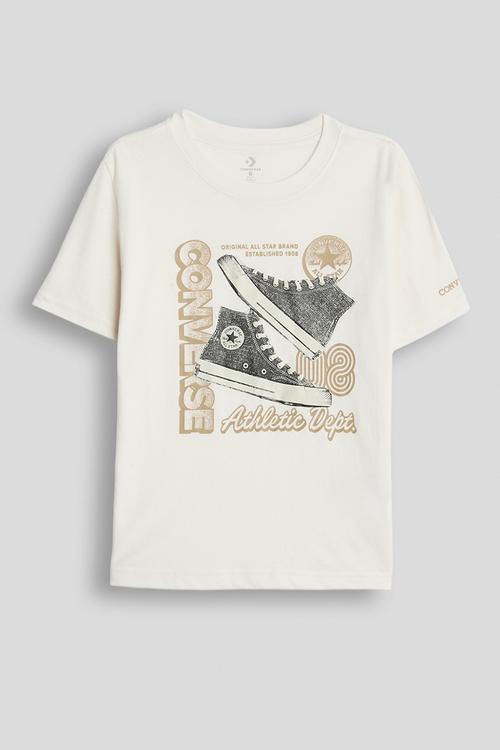 Cnvb Stacked Cnv Shoe Gfx Tee - Egret
