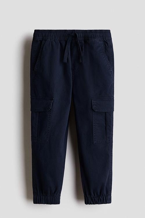 Cargo trousers - navy blue