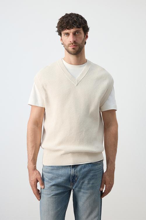 Sweater Vest Salsav - Light Beige