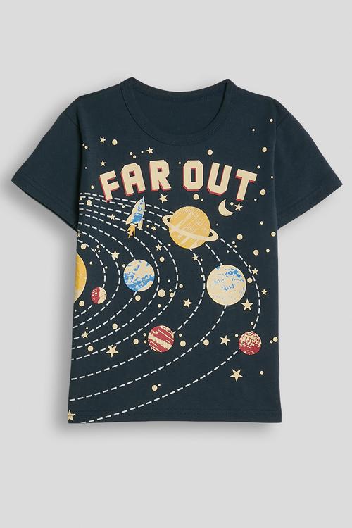 Space graphic tee - navy