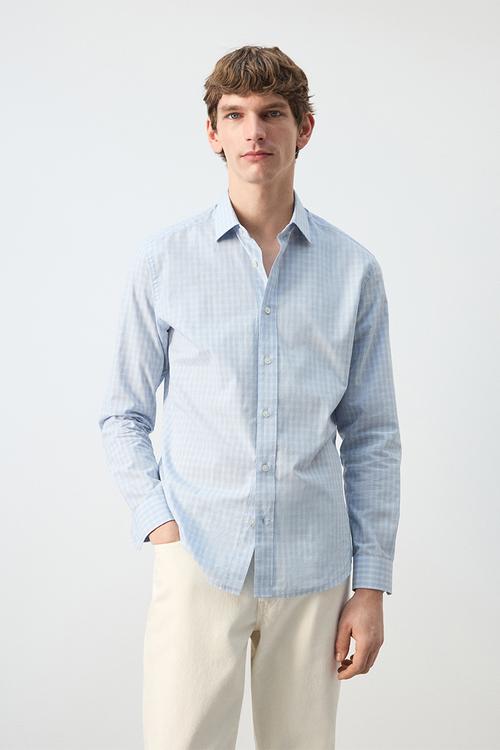 Shirt David - Light/Pastel Blue