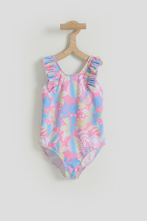Printed one piece swimsuit - multicolour