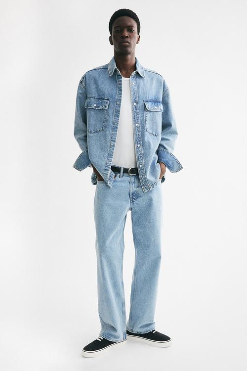 Relaxed jeans - light denim blue