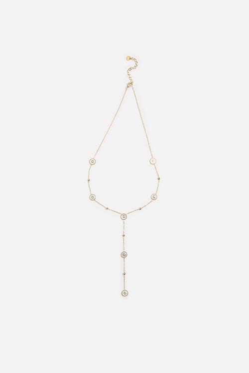 Trendy Lariat Necklace - Gold