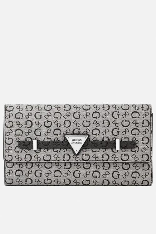 Aria Sling Flap Clutch Bag - Black