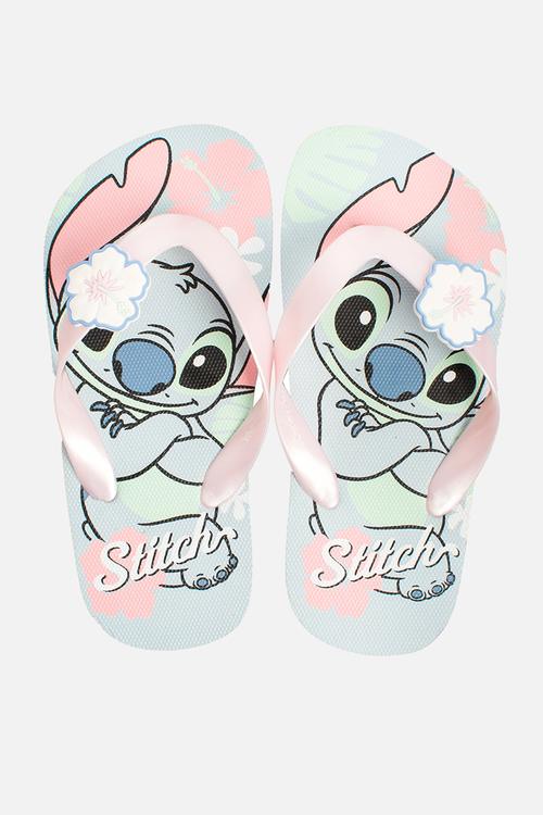 Stitch Flip flops -lilac & pink