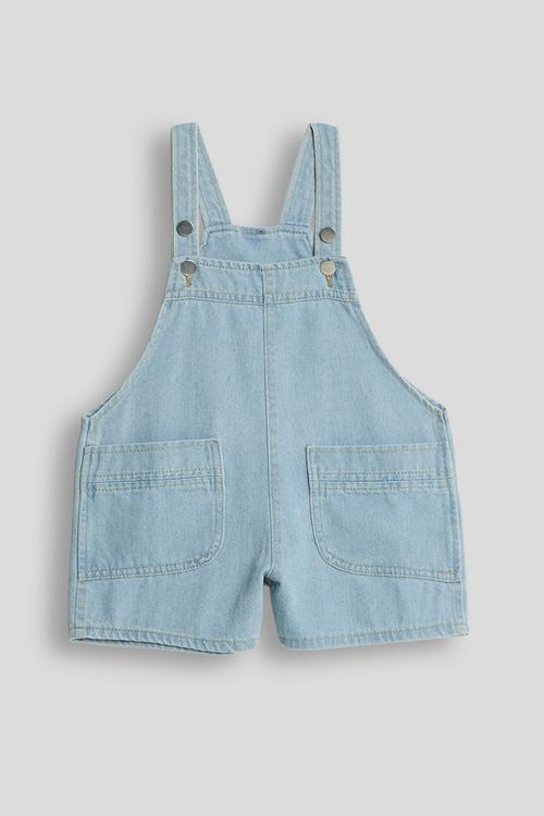 Short denim dungarees - blue