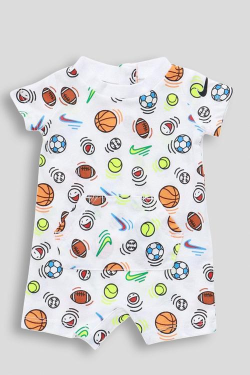 Nkb B Nsw Sportball Aop Romper - White