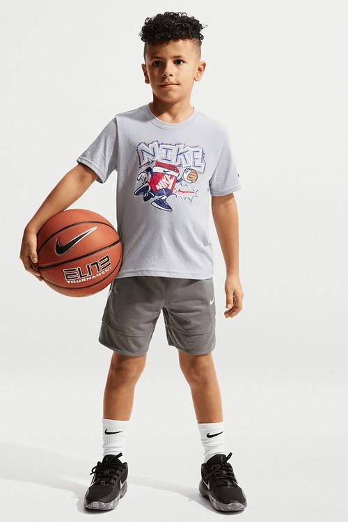 Nkb Chalky Boxy Bball Tee - Ghost