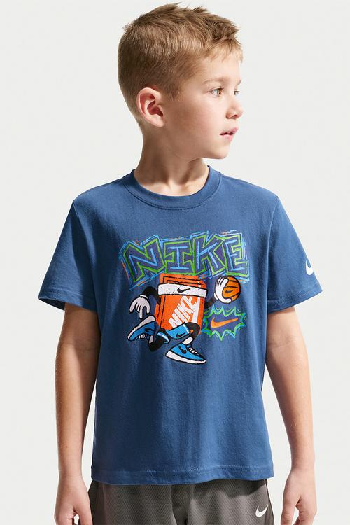 Nkb Chalky Boxy Bball Tee - Mystic Navy