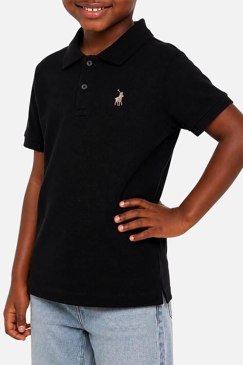 Girls Nina Ss Golfer - Black