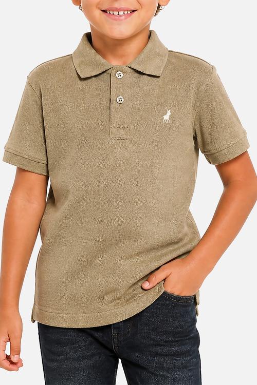Boys Austin Short sleeve Golfer - Olive
