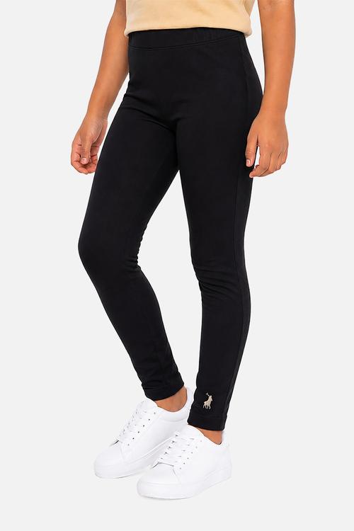 Girls Victoria Full Length Legging - Black