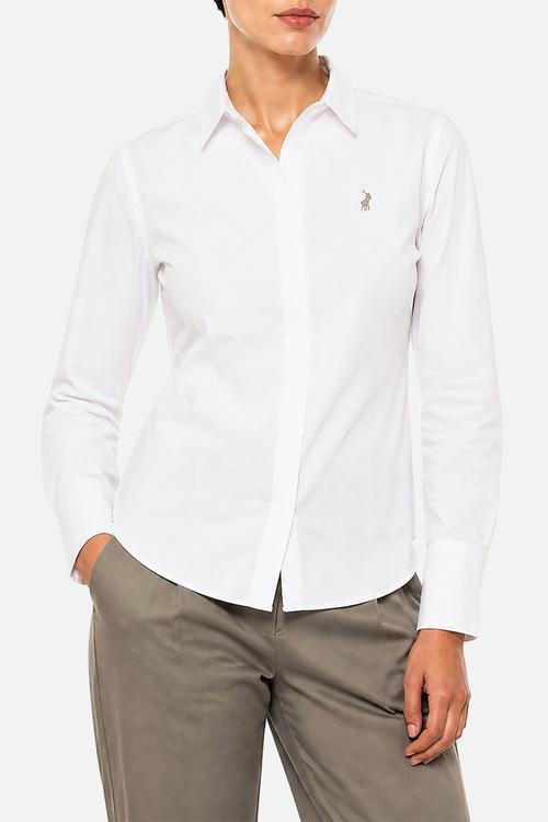 Wmn jamie long sleeve shirt - white