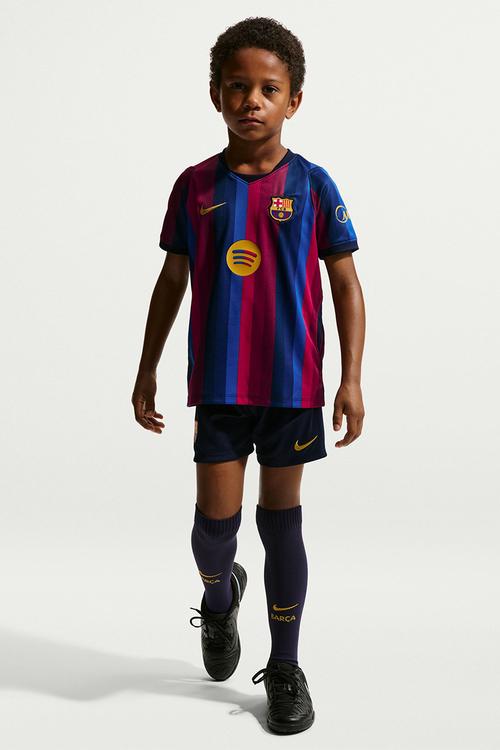 FC Barcelona Little Kids Nike Dri-Fit Kit Stadium Home