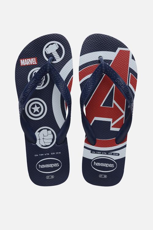 Top Marvel Logomania - Blue / Navy Blue
