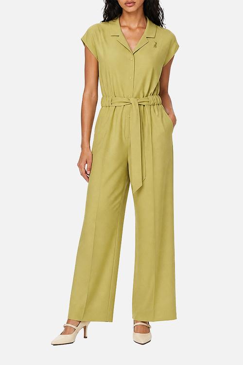 Wmn Jenna Tencel Jumpsuit - Yellow