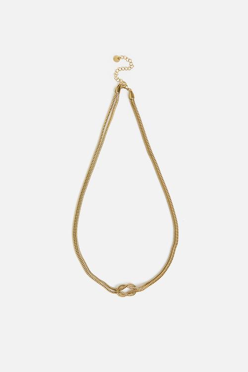 Trendy Love-Knot Necklace - Gold