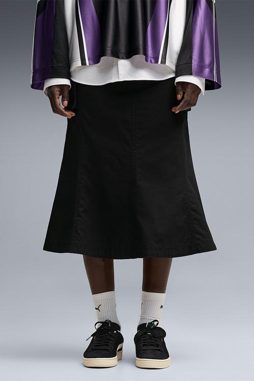Ess Ripstop Midi Cargo Skirt - Puma Black