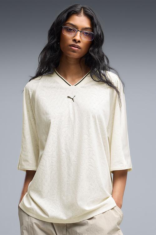 Lace Pack Oversized Short Sleeve Jersey - Warm White
