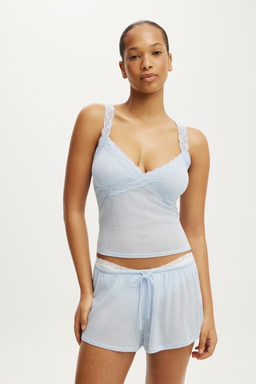 Sheer Shorts - Violet Blue