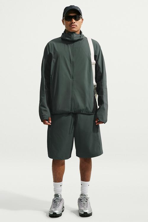 Dri Fit Tech Helios Sun LS Shl - Camo Green/Newsprint/Black