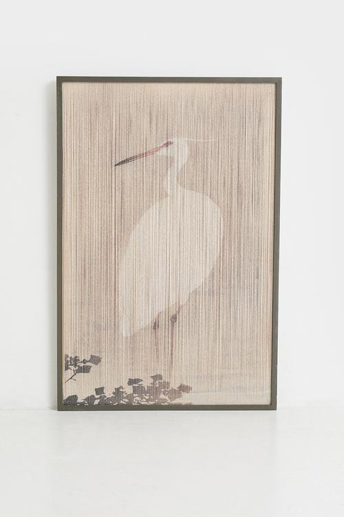Heron Rope Artwork Natural 60x3x90cm
