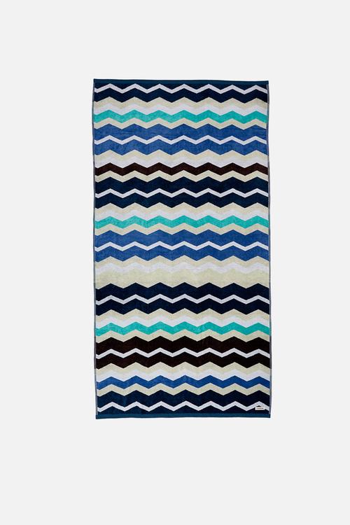 Chevron Beach Towel Blue