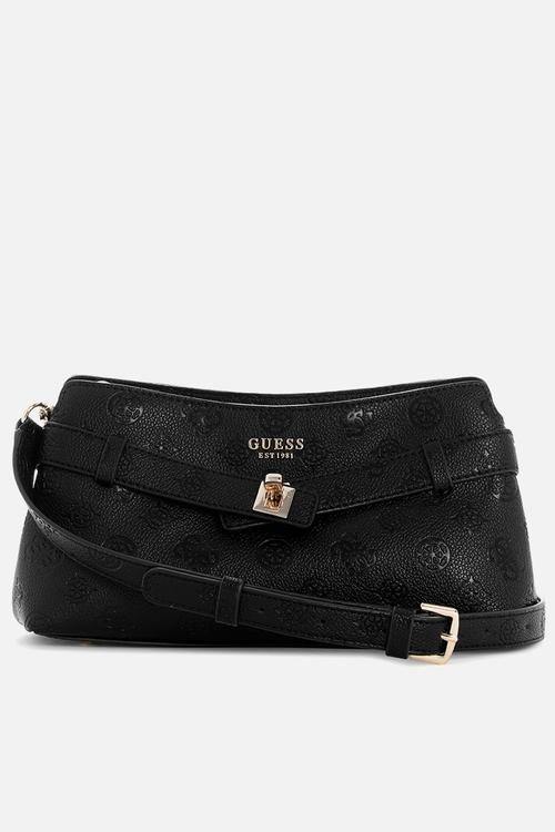 Ella Logo Girlfriend Crossbody Bag-Black Logo