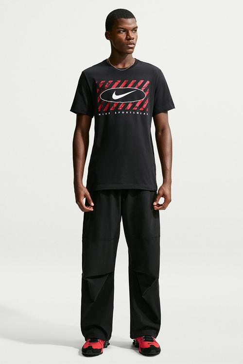 Tee Std Club 6Mo Swoosh - Black