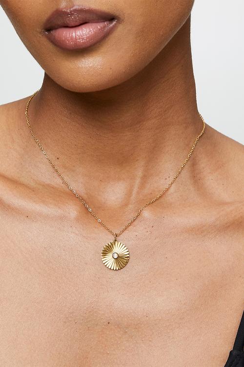 Modern Designer Necklace - Gold