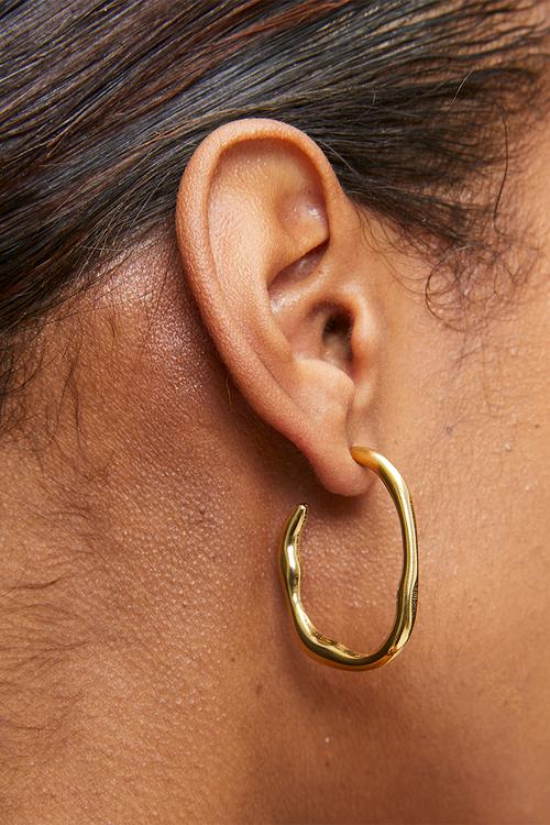 Modern Hoops With A Twist - Gold