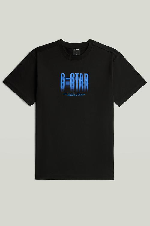 009 Fade print regular r t - Dk Black Base