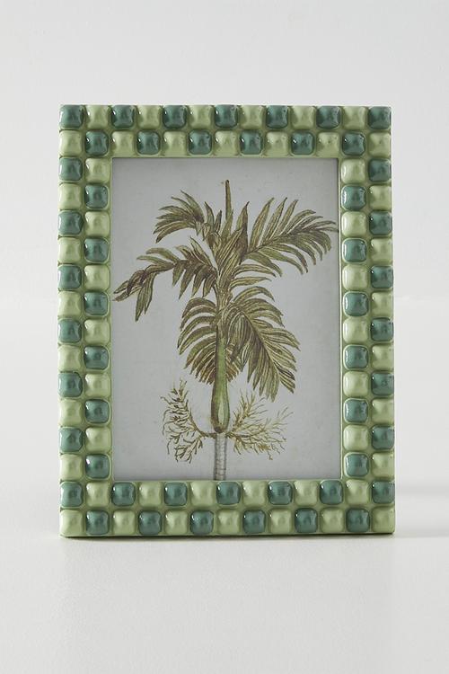 Checker Photo Frame Green 13x18cm