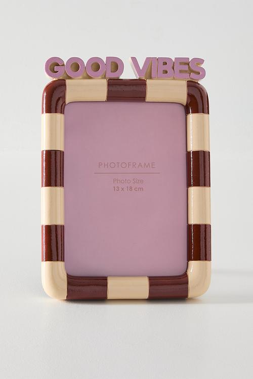 Good Vibes Photo Frame Multi 13x18cm