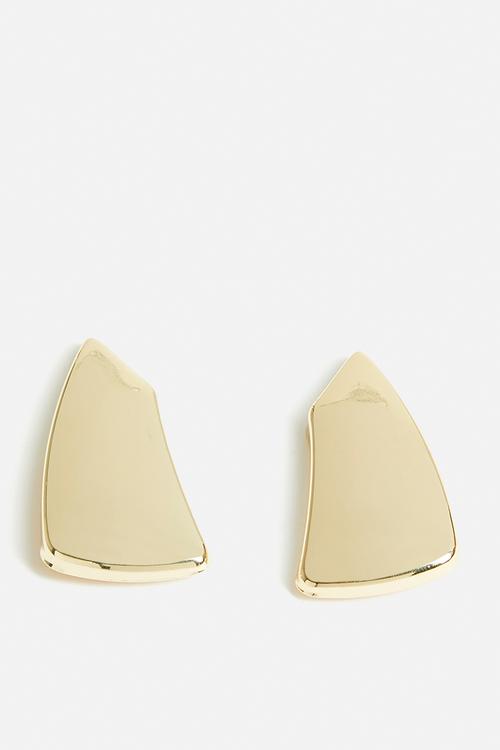 Oriel Sculptural Studded Earrings-Gold