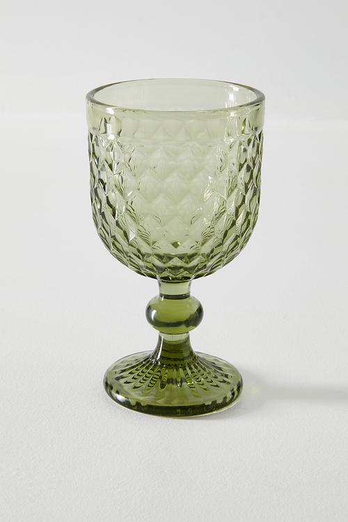 Wineglass Glass Green 7.8x7.8x14.4cm