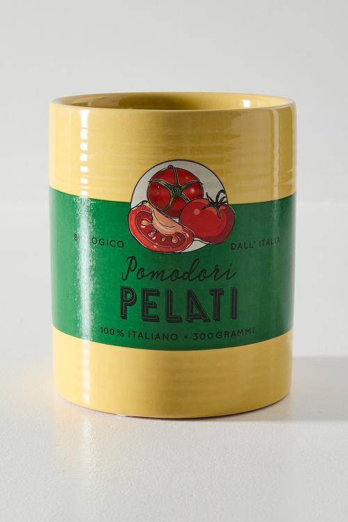 Pomodori Earthenware Untensil Holder Multi 11x11x13cm