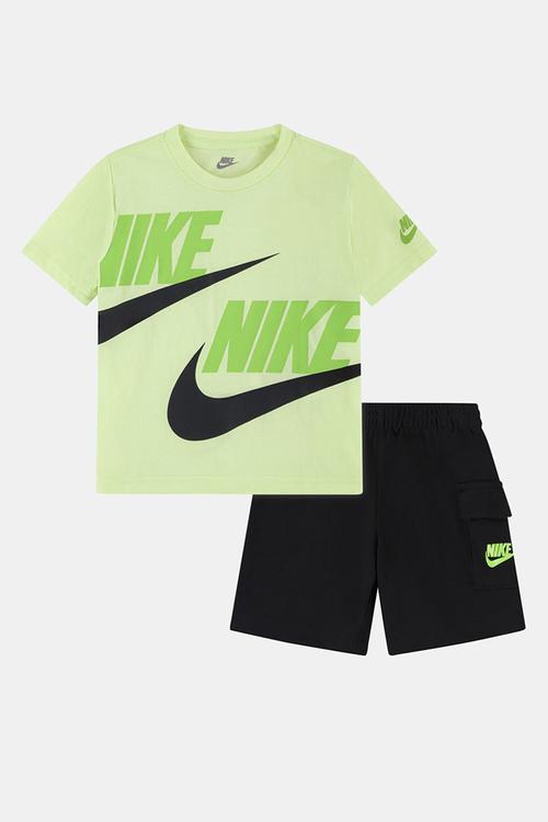 Nkb B Nsw Hbr Cargo Short Set - Black/ Lt Liquid Lime